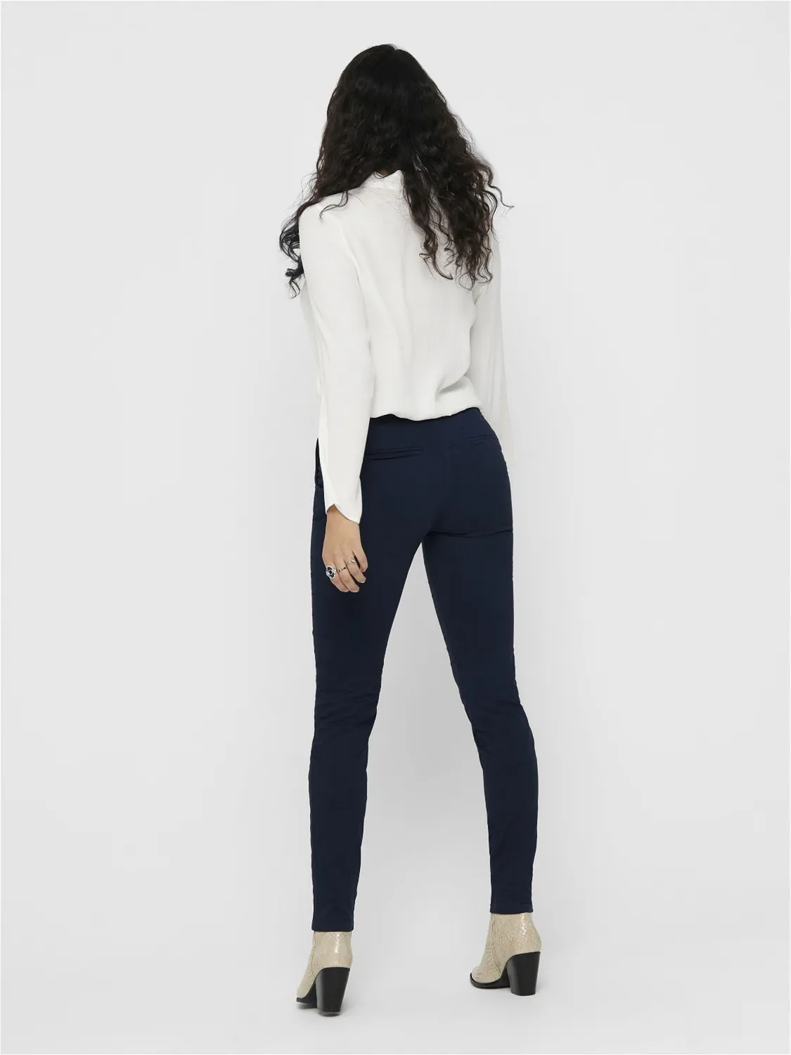 Only Onlparis Reg chino donna regular blu scuro