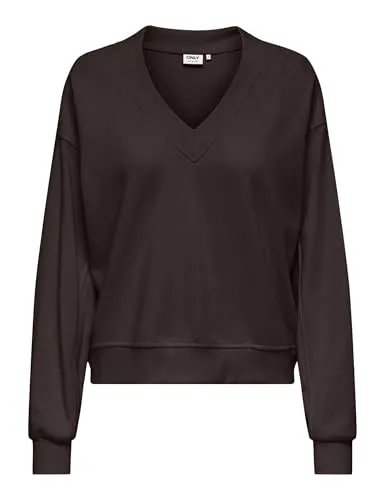ONLY Onlbella Felpa Donna M scollo a V leggera