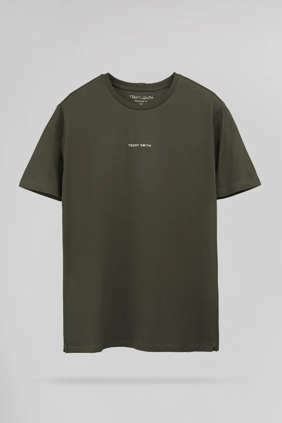 Teddy Smith T-Soy 2 MC T-shirt Uomo Kaki Cotone