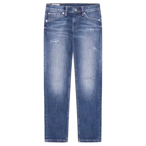 Pepe Jeans Cashed Repair Jr jeans bambino dritto