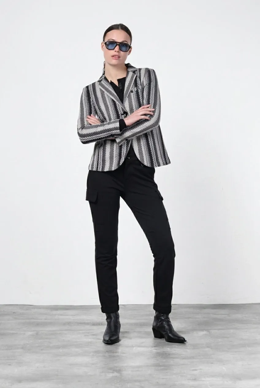 Mason's Chile City cargo donna nero jersey tecnico slim