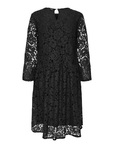 ONLY Onlmika Life 4/5 Loose Lace Dress Wvn vestito pizzo M