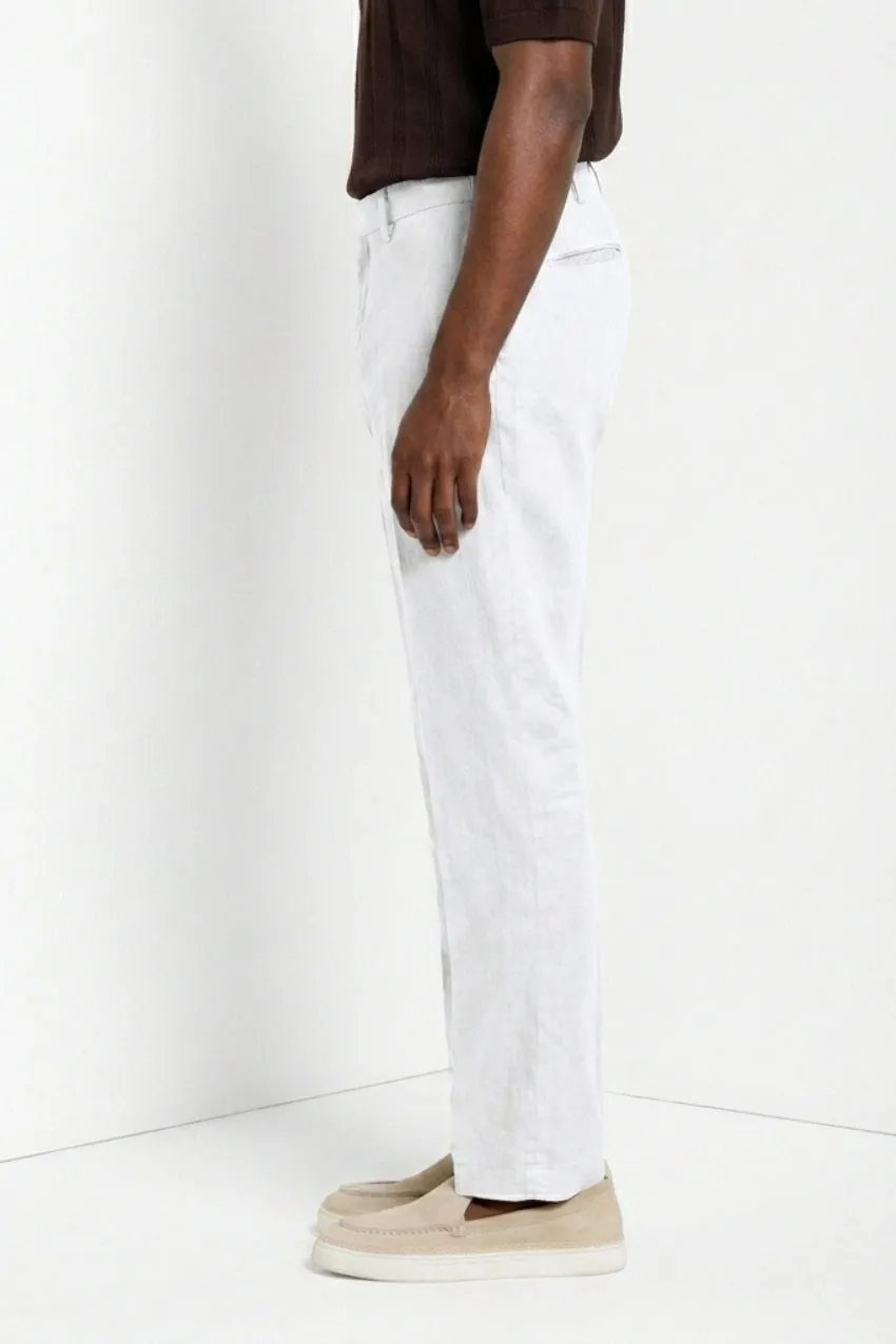 Mason's New York Icon Flex chino uomo bianco lino