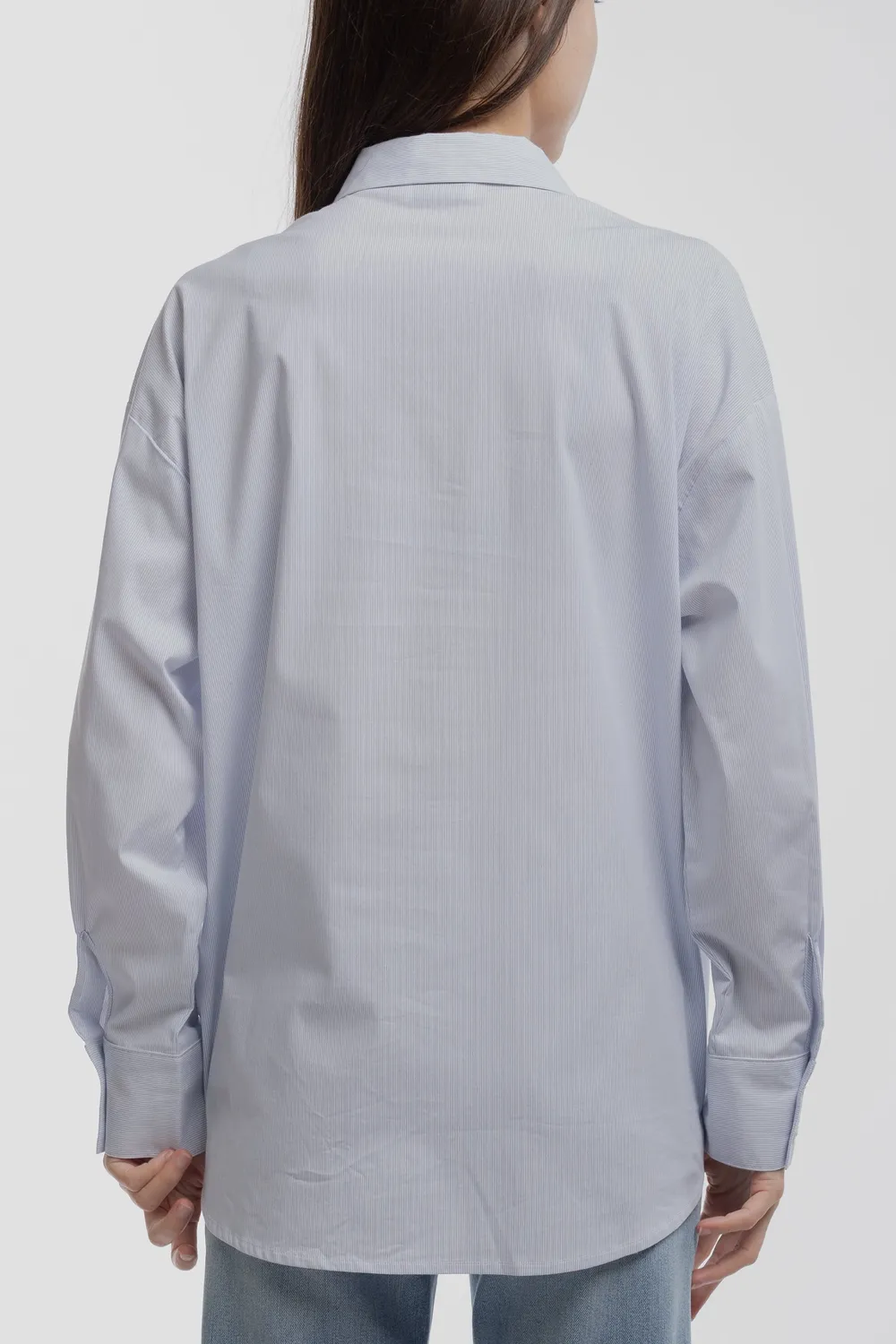 Teddy Smith C-Lyra camicia blu nuvoloso oversize