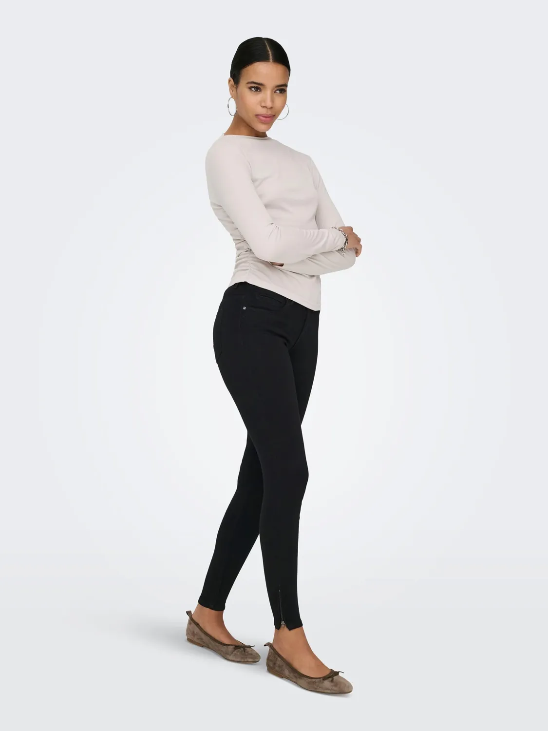 ONLY ONLKENDELL Jeans Skinny Donna Nero M/30L