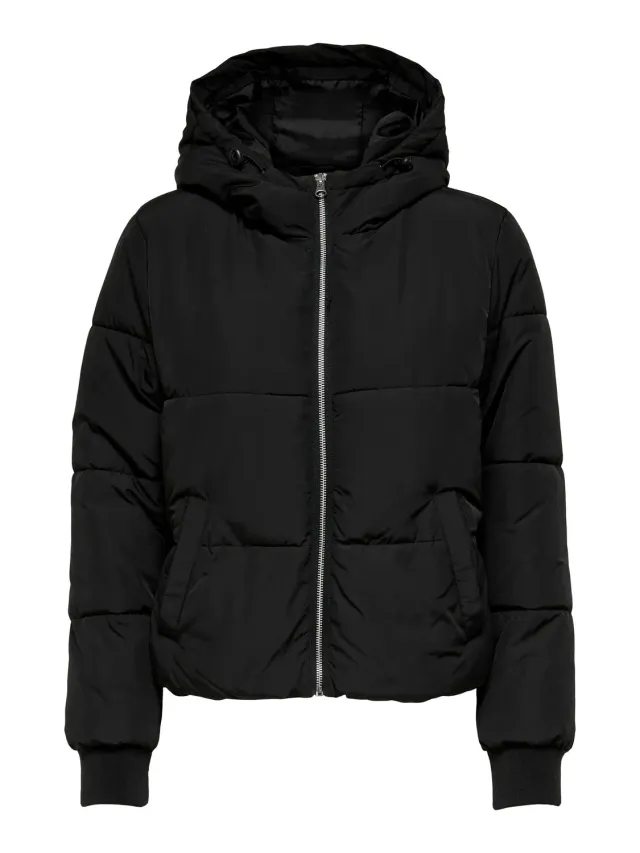 ONLY Newerica giacca corta con cappuccio nera XXL