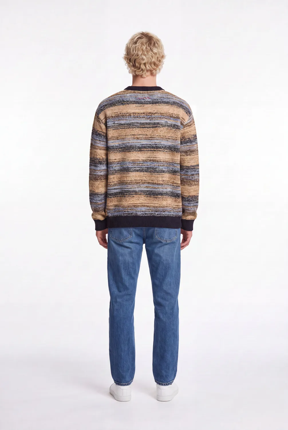 Teddy Smith P-Milo Pullover Uomo Dark Navy Jacquard