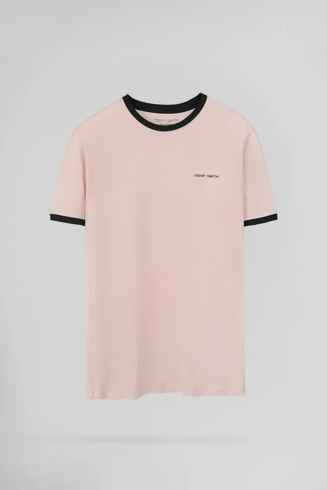 Teddy Smith The-Tee 2 t-shirt uomo rosa pastello cotone
