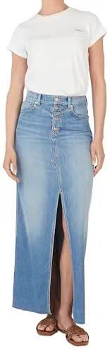 Pepe Jeans Mira maxi gonna donna XSW/32L denim chiaro