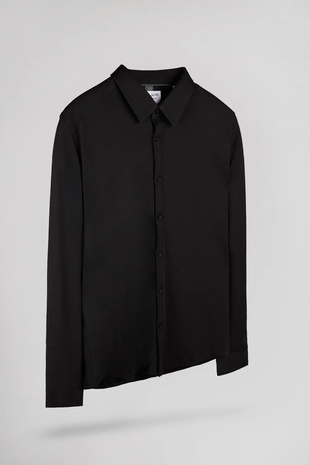 Teddy Smith C-Donovan camicia uomo nero carbone manica lunga