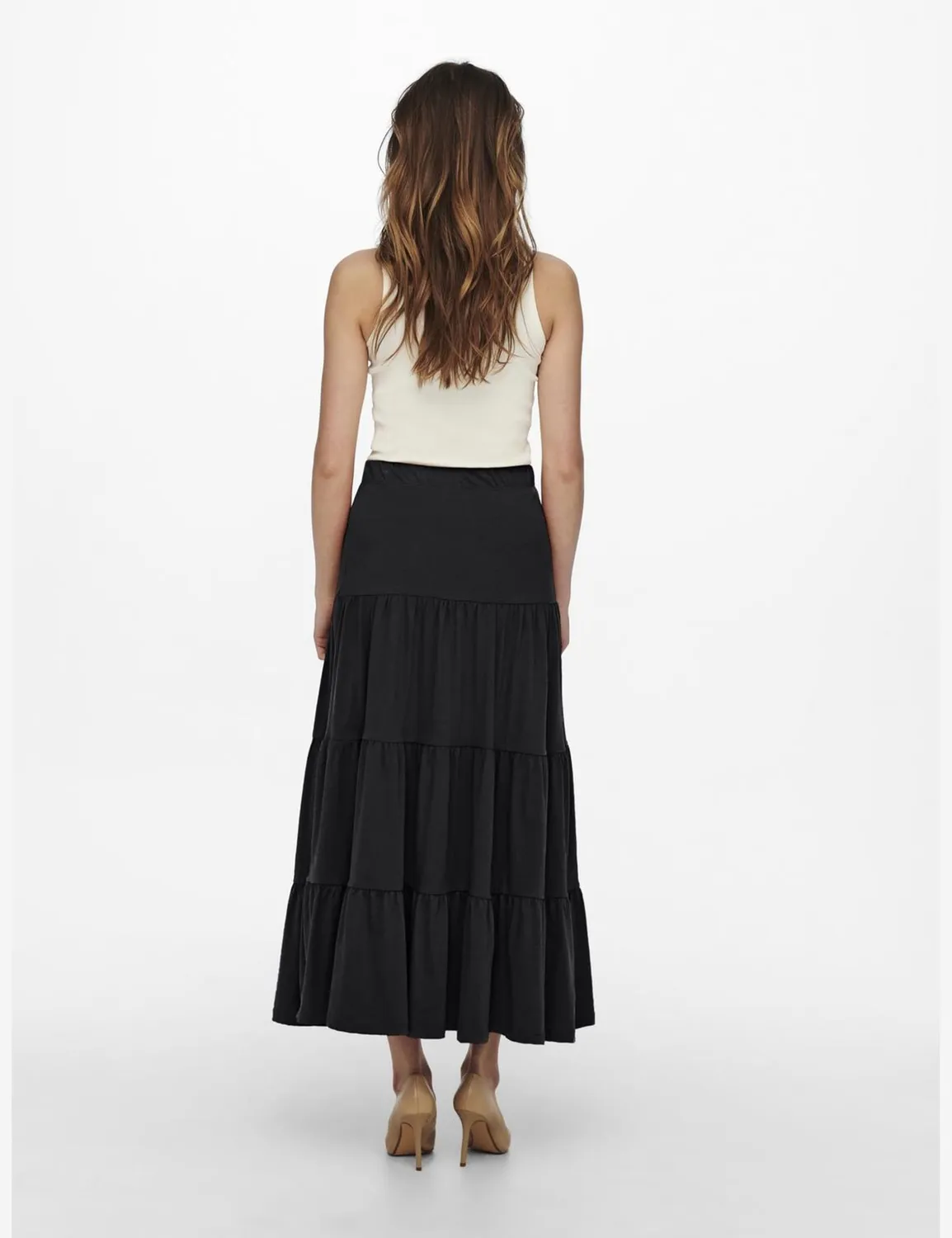 ONLY Onlmay Maxi Jrs gonna donna lunga jersey nera