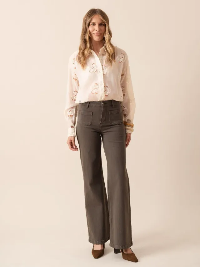 Oraije Gaspard jeans wide kaki