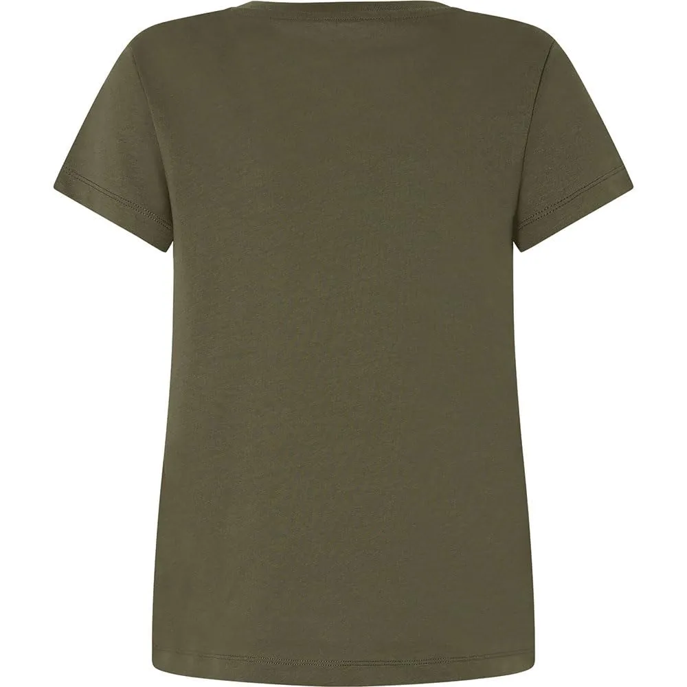 Pepe Jeans Galey T-Shirt Donna Bianca Loghi