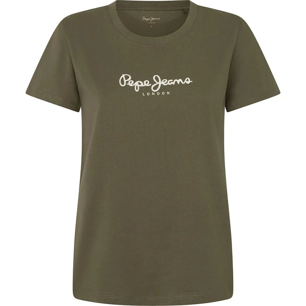 Pepe Jeans Fiore T-Shirt Donna Bianca Girocollo