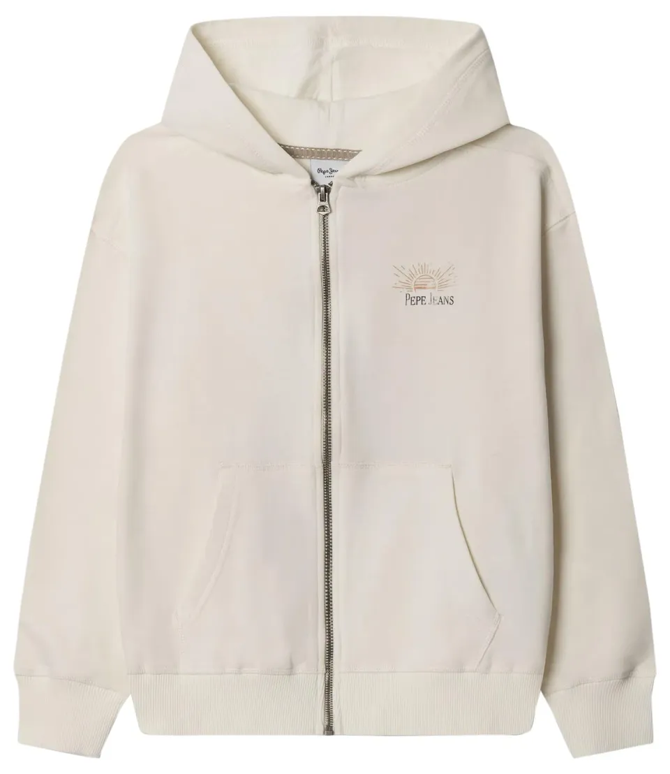 Pepe Jeans Sonny felpa bambino 10 anni zip con cappuccio