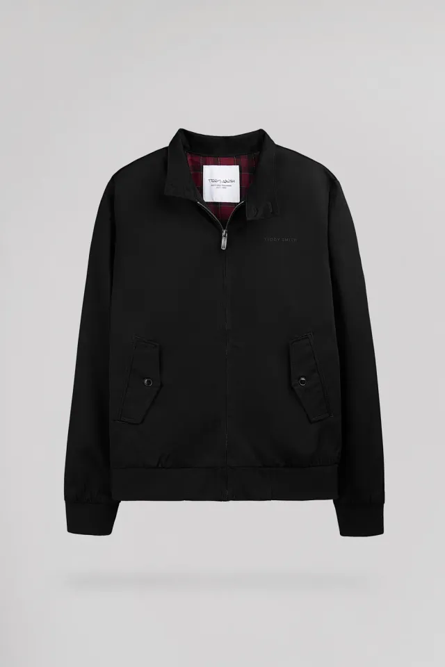 Teddy Smith Sanson 2 giubbotto nero twill uomo