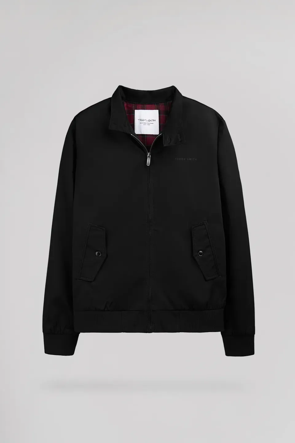 Teddy Smith Sanson 2 giubbotto nero twill uomo