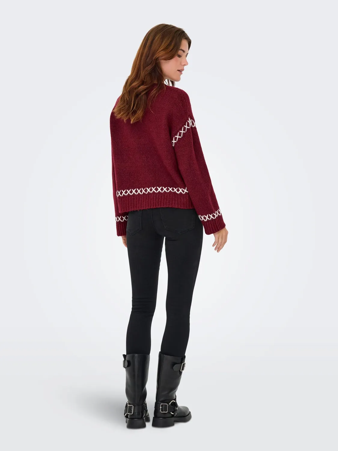 ONLY Onlamanda Life Maglione Donna S Cabernet