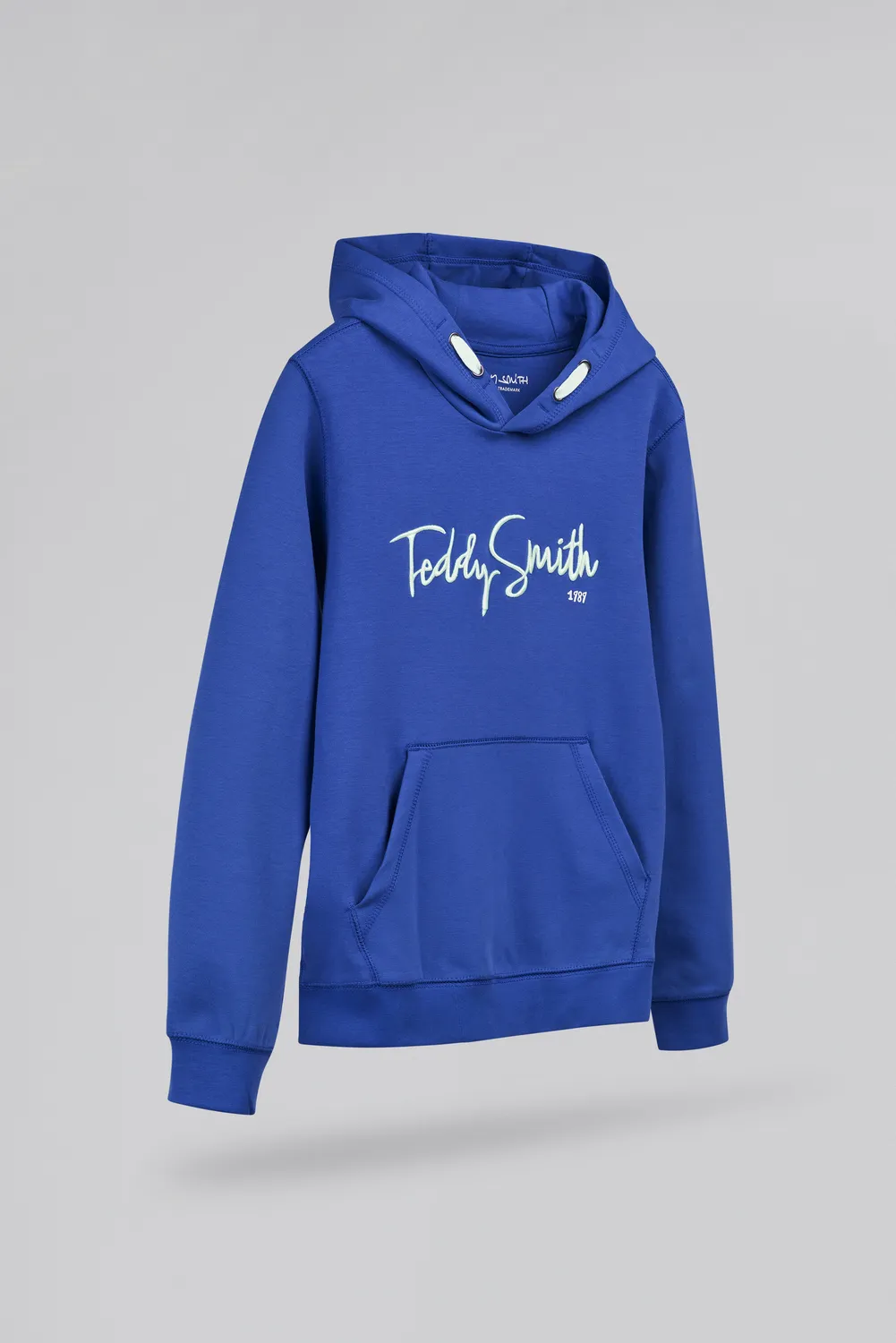 Teddy Smith S-Evry Hoody JR felpa bambino blu peps cotone