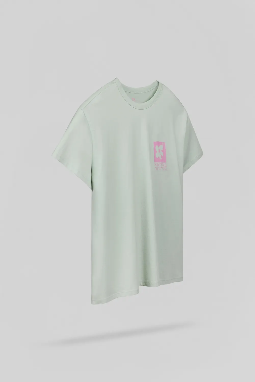 Teddy Smith T-Flower t-shirt donna Stone Mint oversize