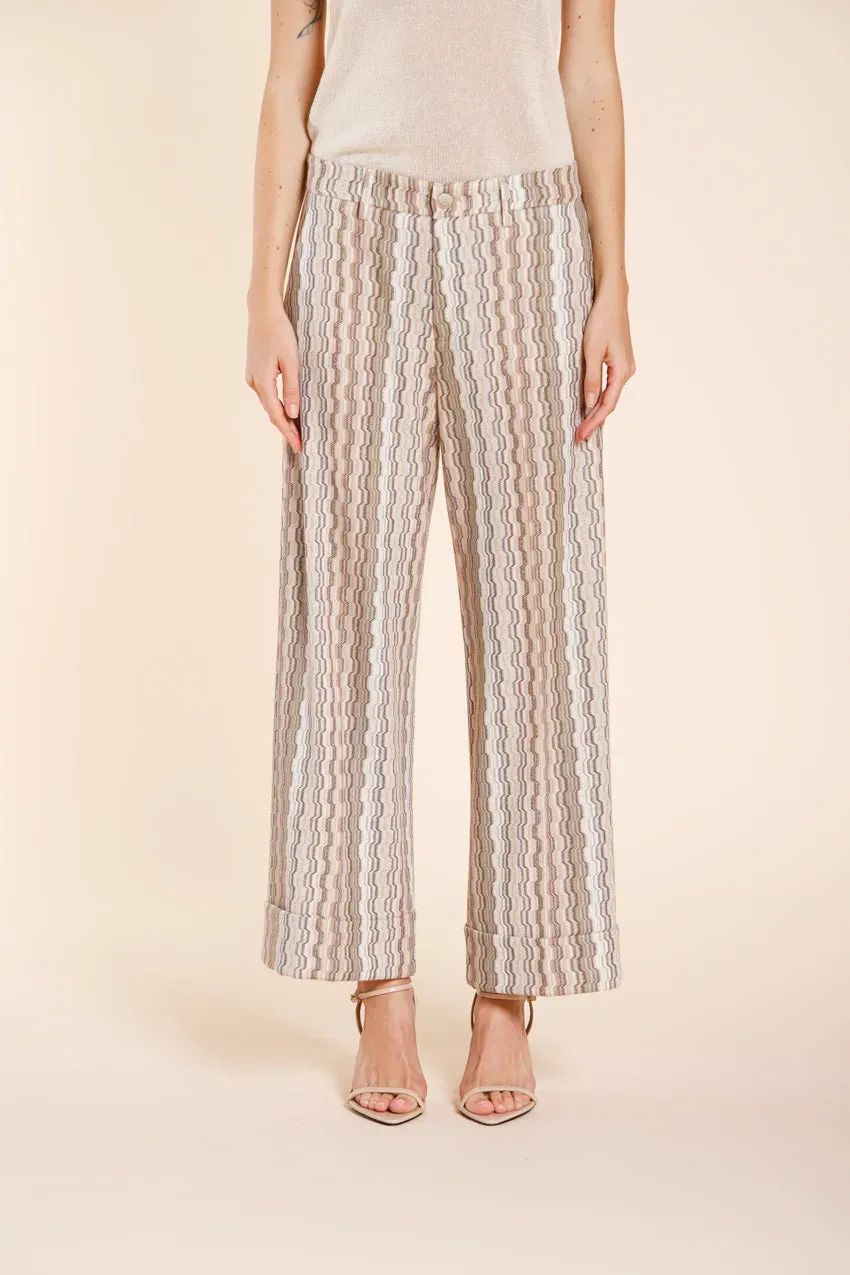 Mason's New York Studio chino donna beige righe straight