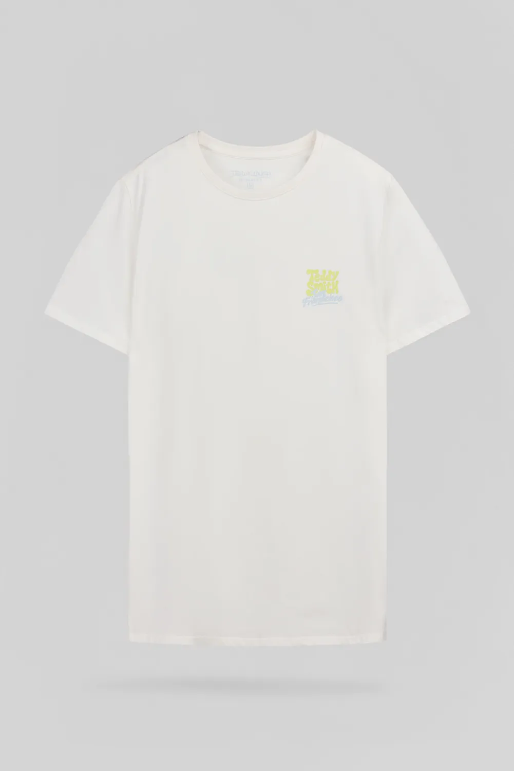Teddy Smith T-Frans MC t-shirt uomo Middle White cotone