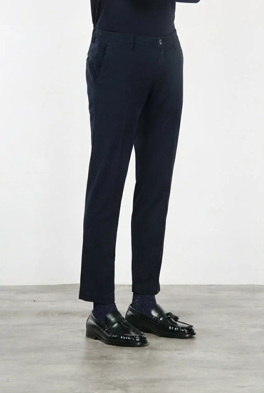 Mason's Milano chino uomo blu navy extra slim