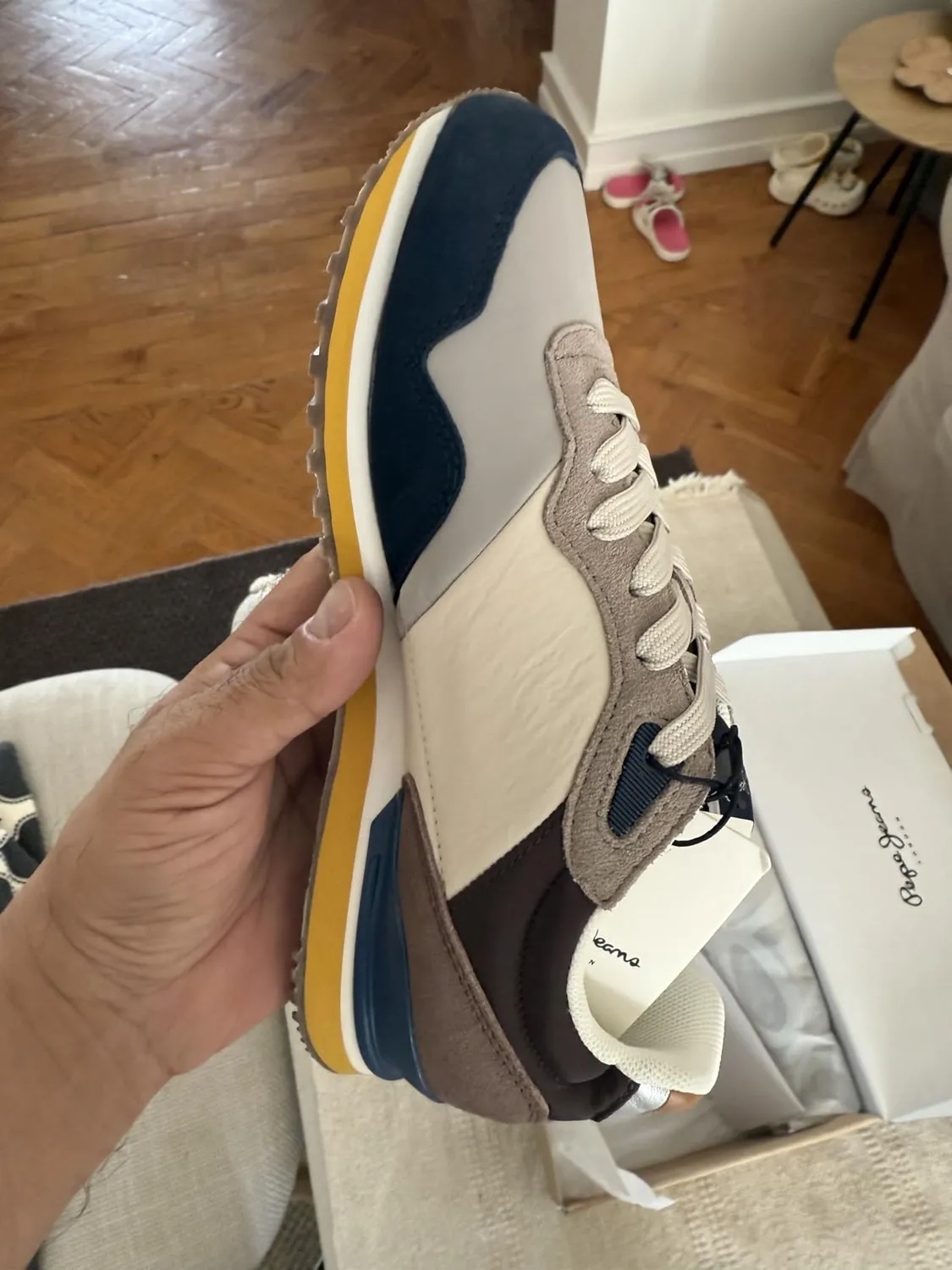 Pepe Jeans London Link Sneakers Grigie 46 EU Pelle