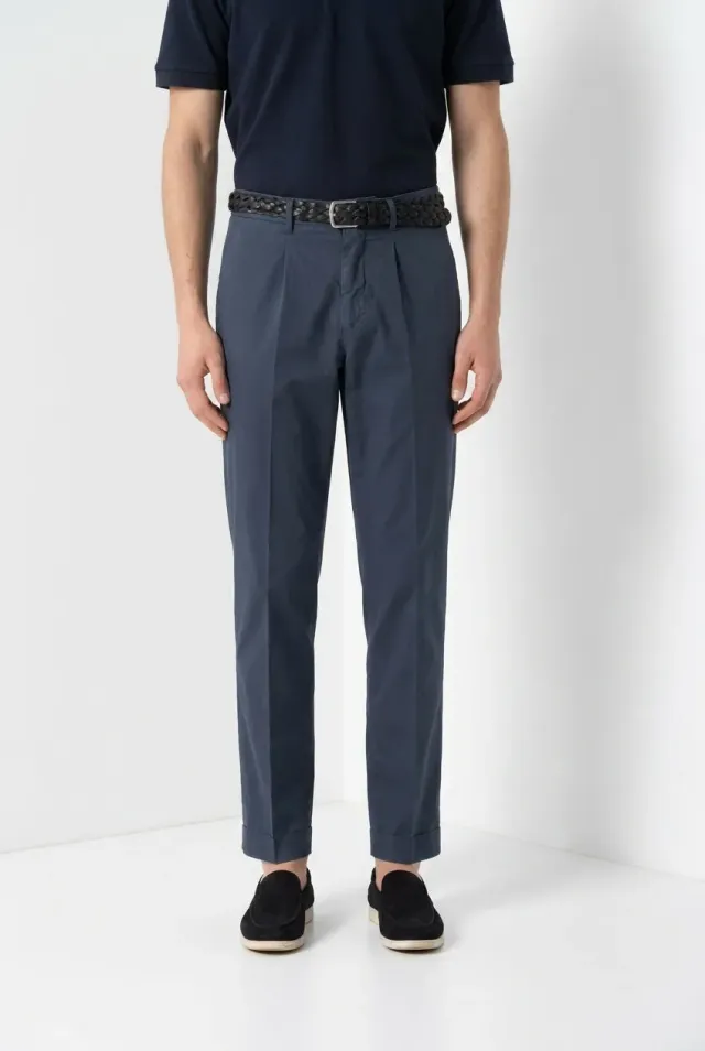 Mason's Boston Pinces pantalone chino carta zucchero relaxed