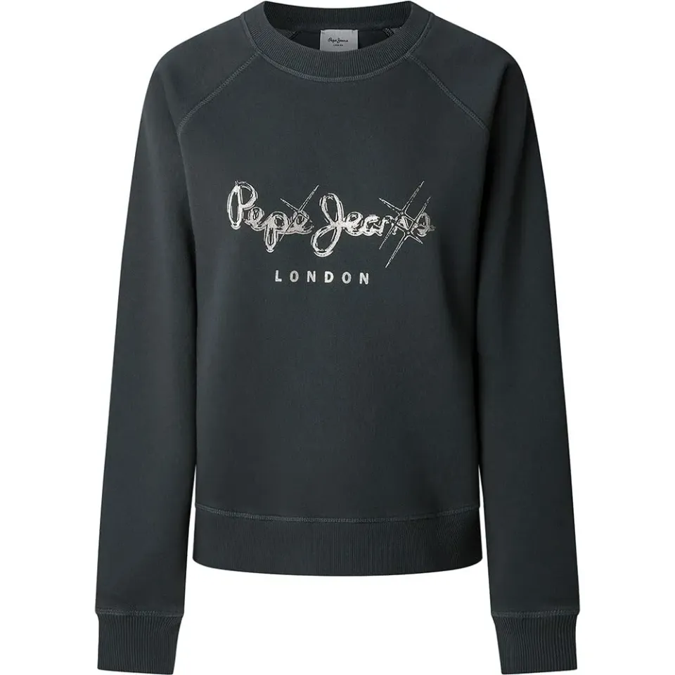 Pepe Jeans Lupita felpa donna M nera girocollo