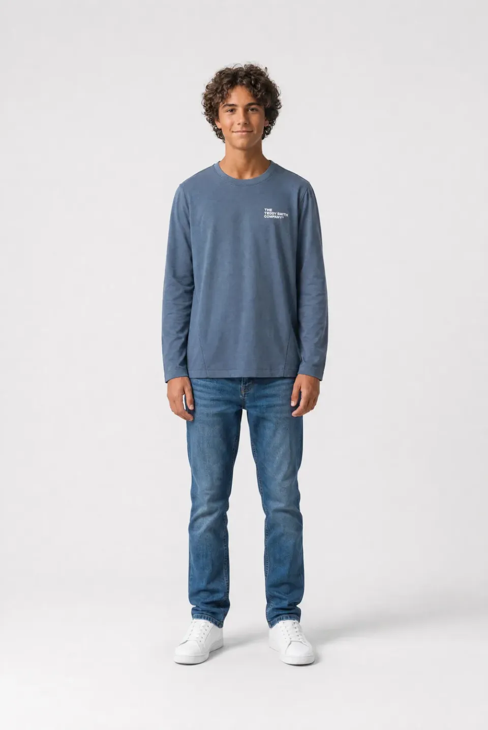 Teddy Smith T-Company ML t-shirt ragazzo grigio