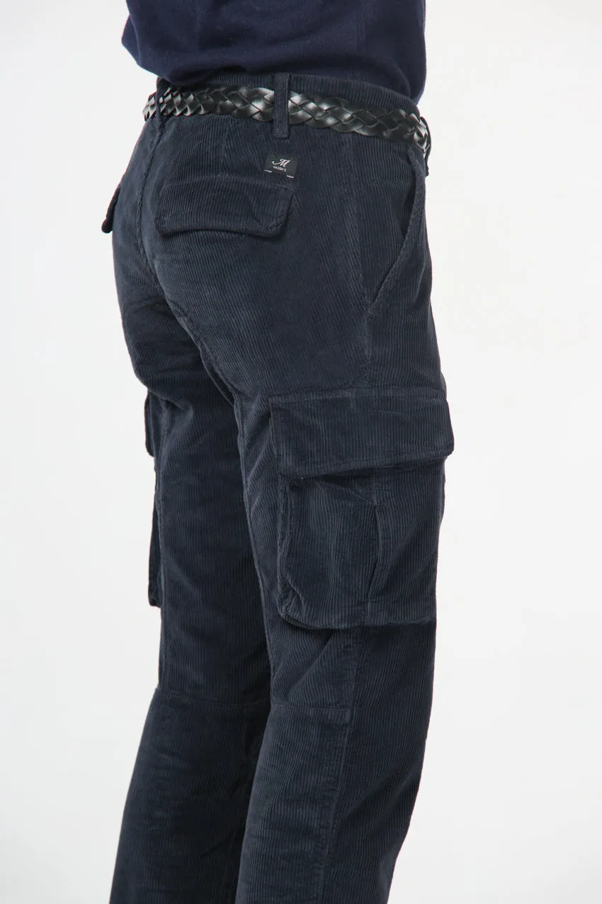 Mason's Chile cargo uomo blu notte velluto extra slim