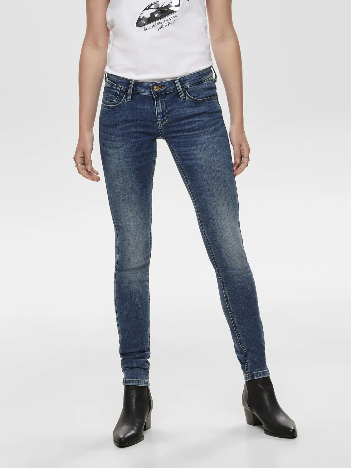 Only Onlcoral SL SK Jeans Donna Skinny Elasticizzati
