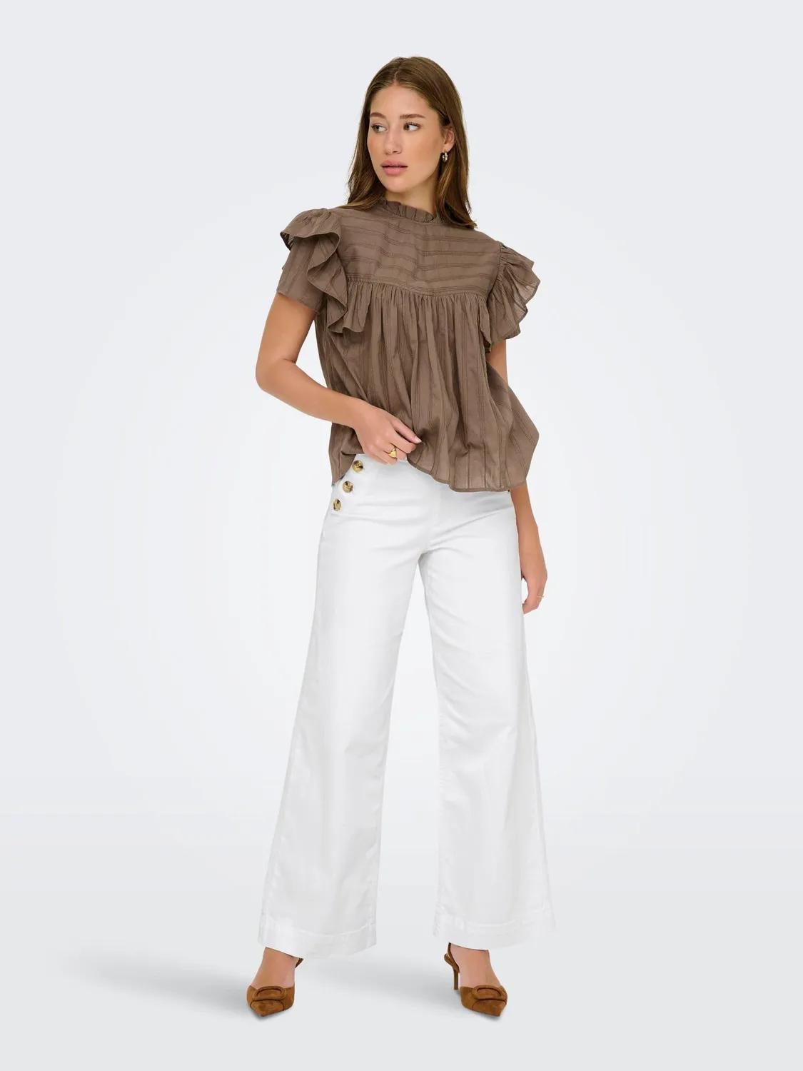 ONLY ONLMADISON jeans donna wide leg vita alta