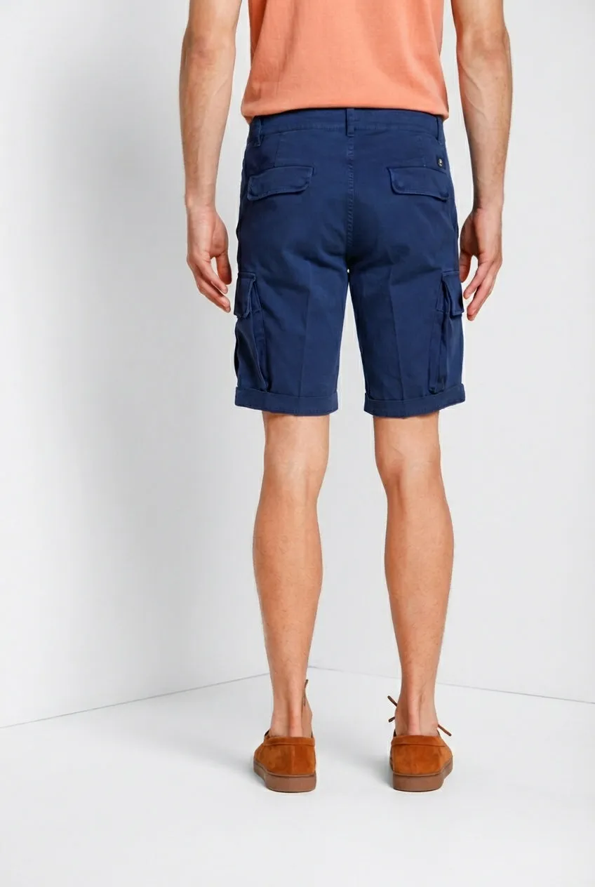 Mason's Chile bermuda cargo uomo blu royal slim fit