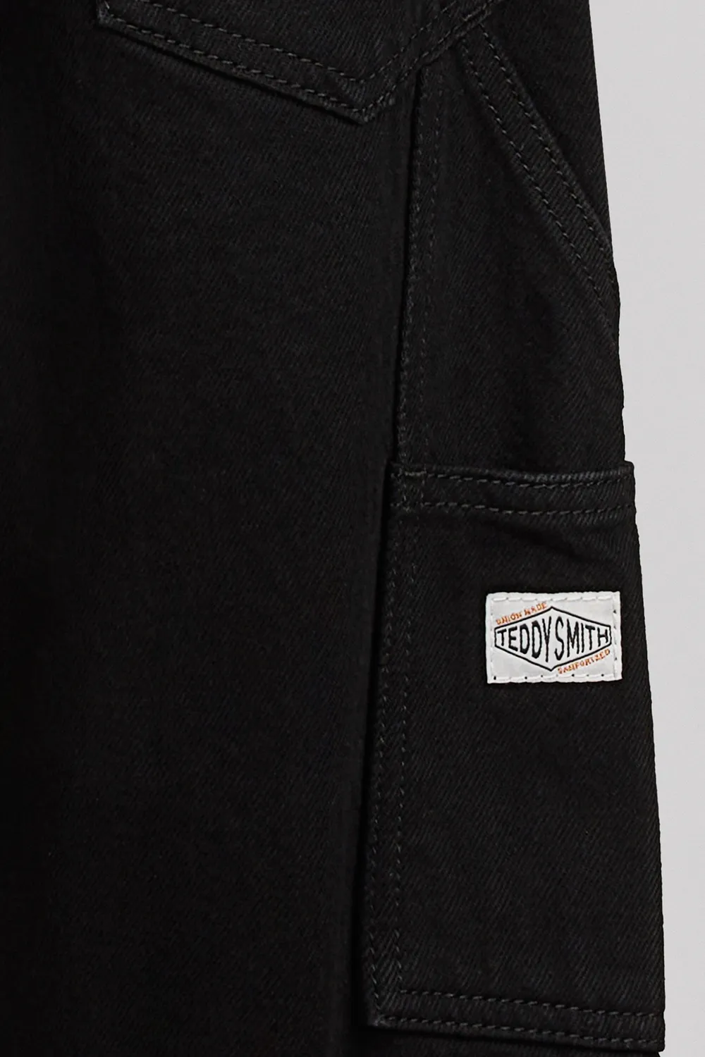 Teddy Smith Carpenter Jr jeans bambino Noir Clean puro cotone