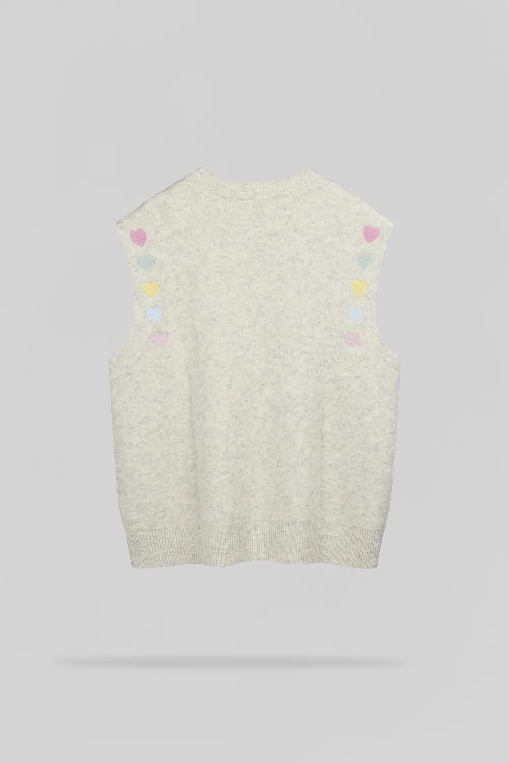 Teddy Smith P-Alays gilet donna bianco ivoire cuore