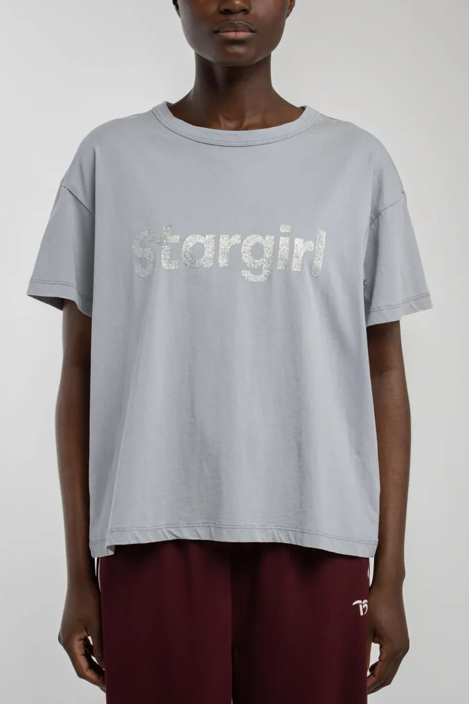 Teddy Smith T-Silver MC t-shirt oversize grigio luna
