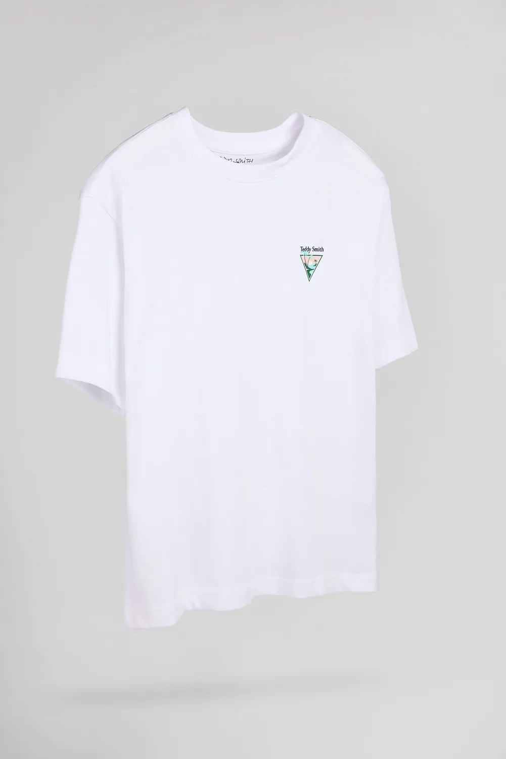 Teddy Smith T-Lab MC JR t-shirt bianco cotone ragazzo