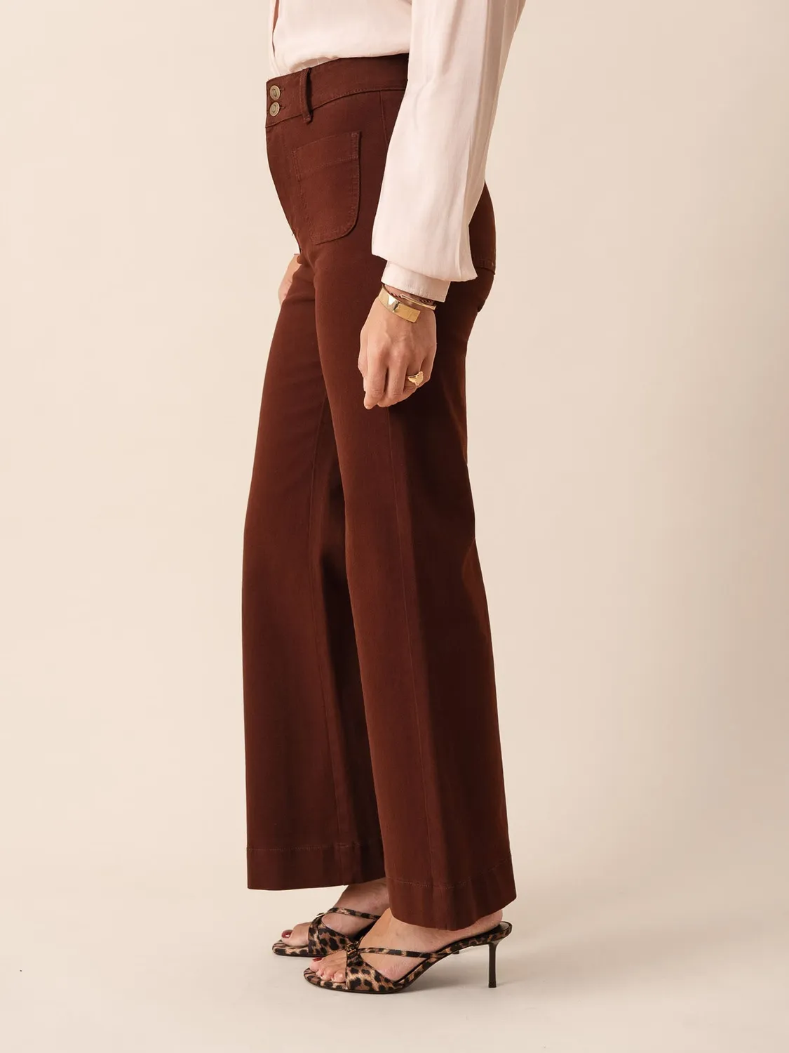 Oraije Elenette jeans flare rosso paprika