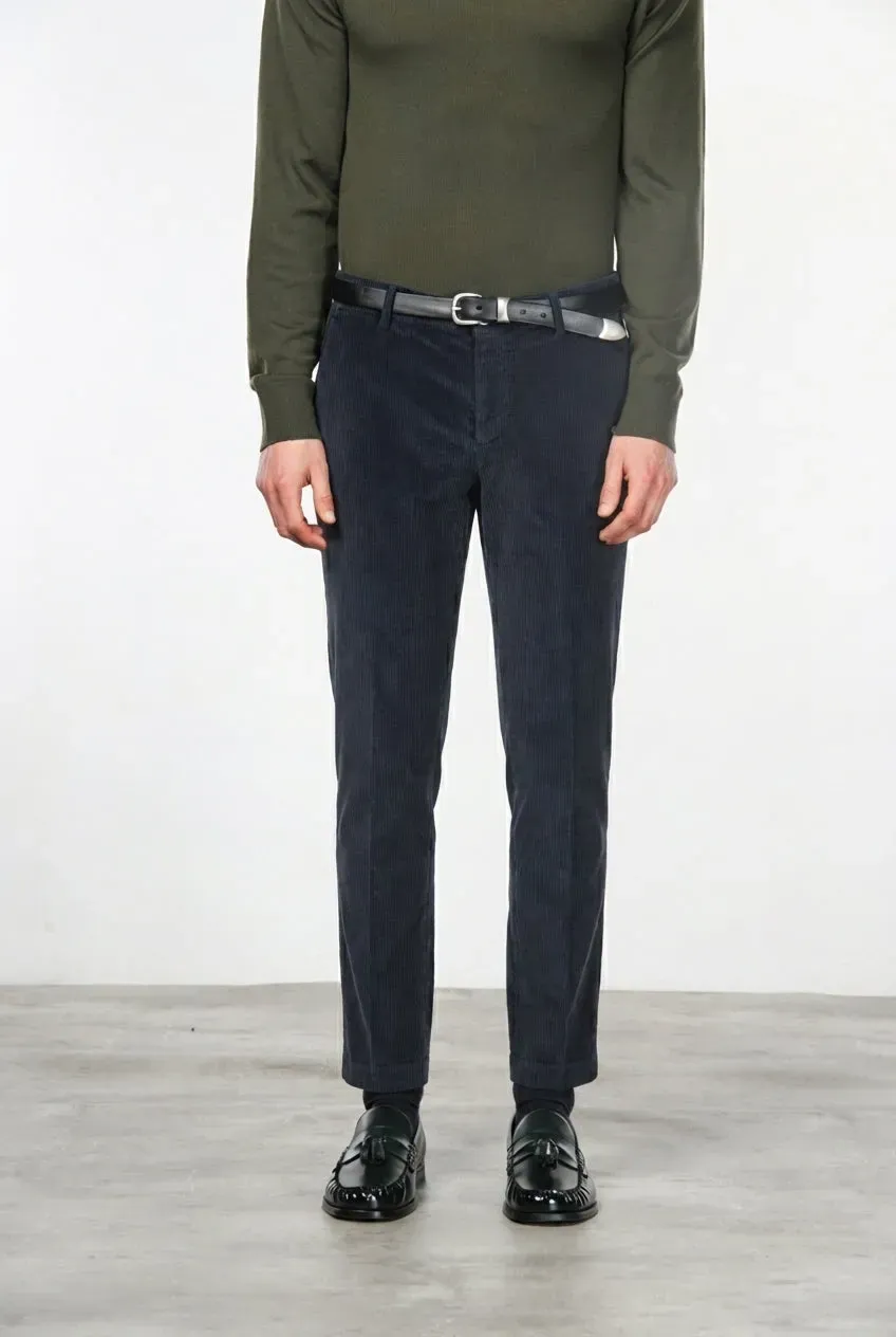 Mason's Milano chino uomo blu notte velluto