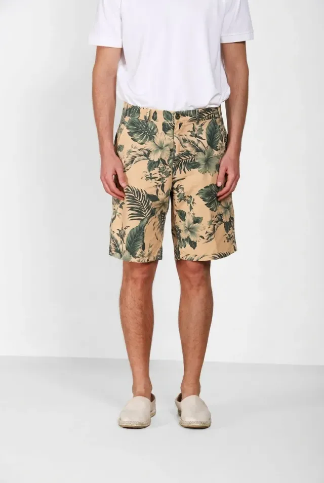 Mason's Denver M74 bermuda cargo uomo kaki cotone