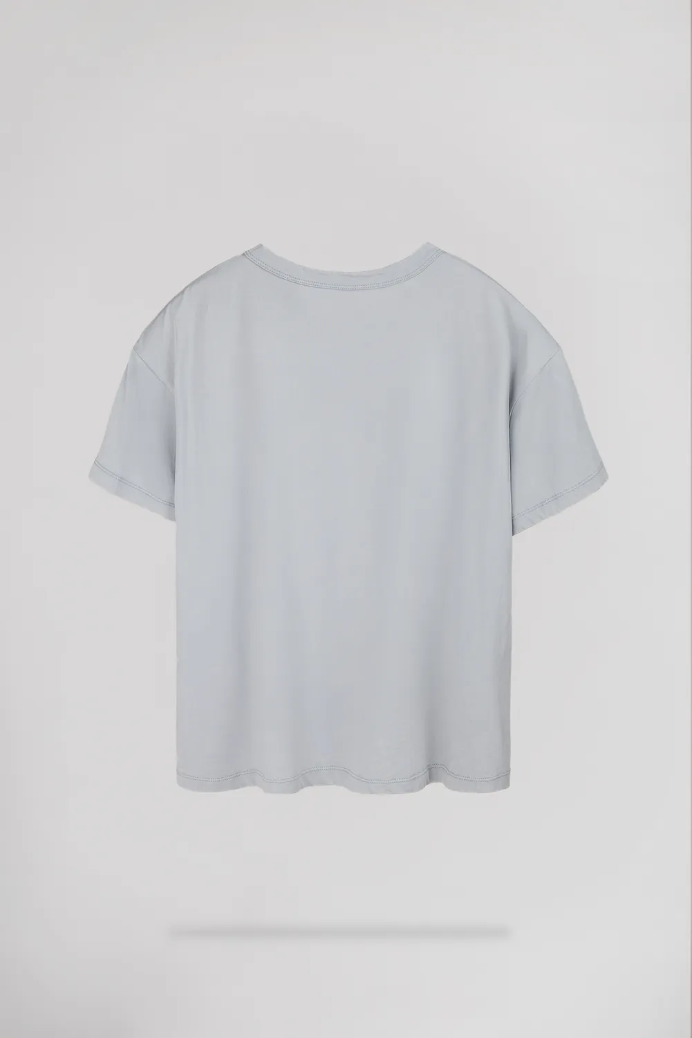 Teddy Smith T-Silver MC t-shirt oversize grigio luna
