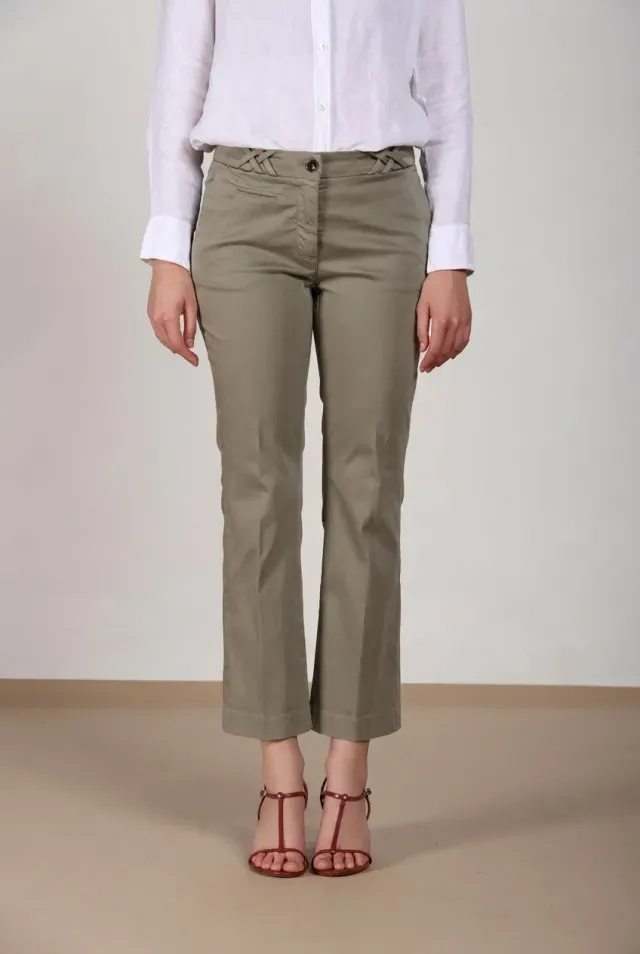Mason's New York Trumpet chino donna salvia slim