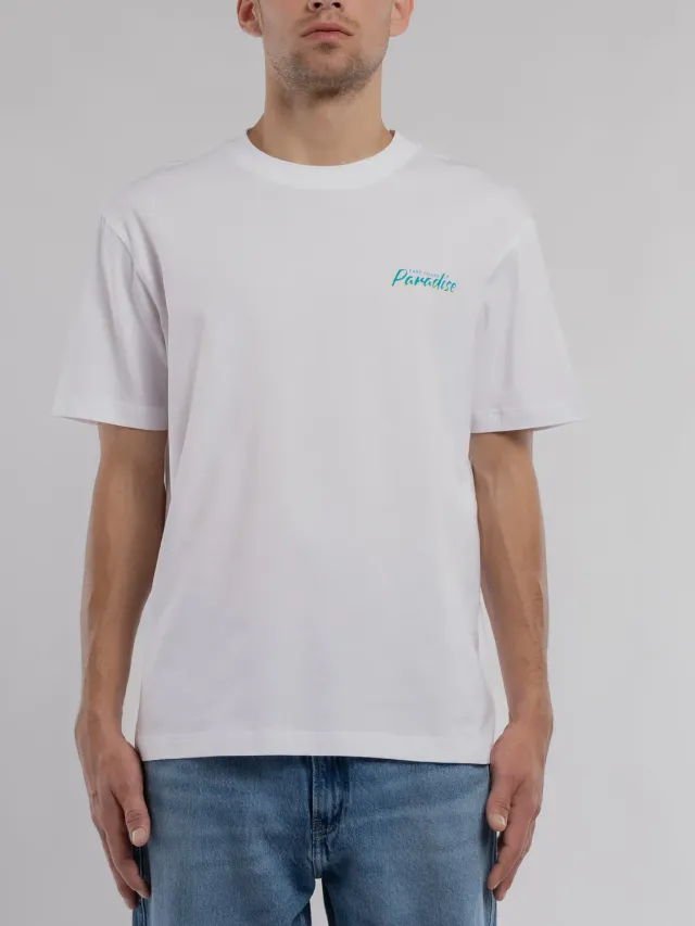 Teddy Smith T-Playa MC t-shirt ampia bianca uomo