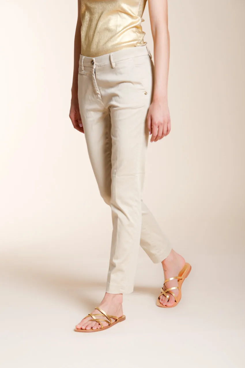 Mason's New York Slim pantalone donna gesso slim