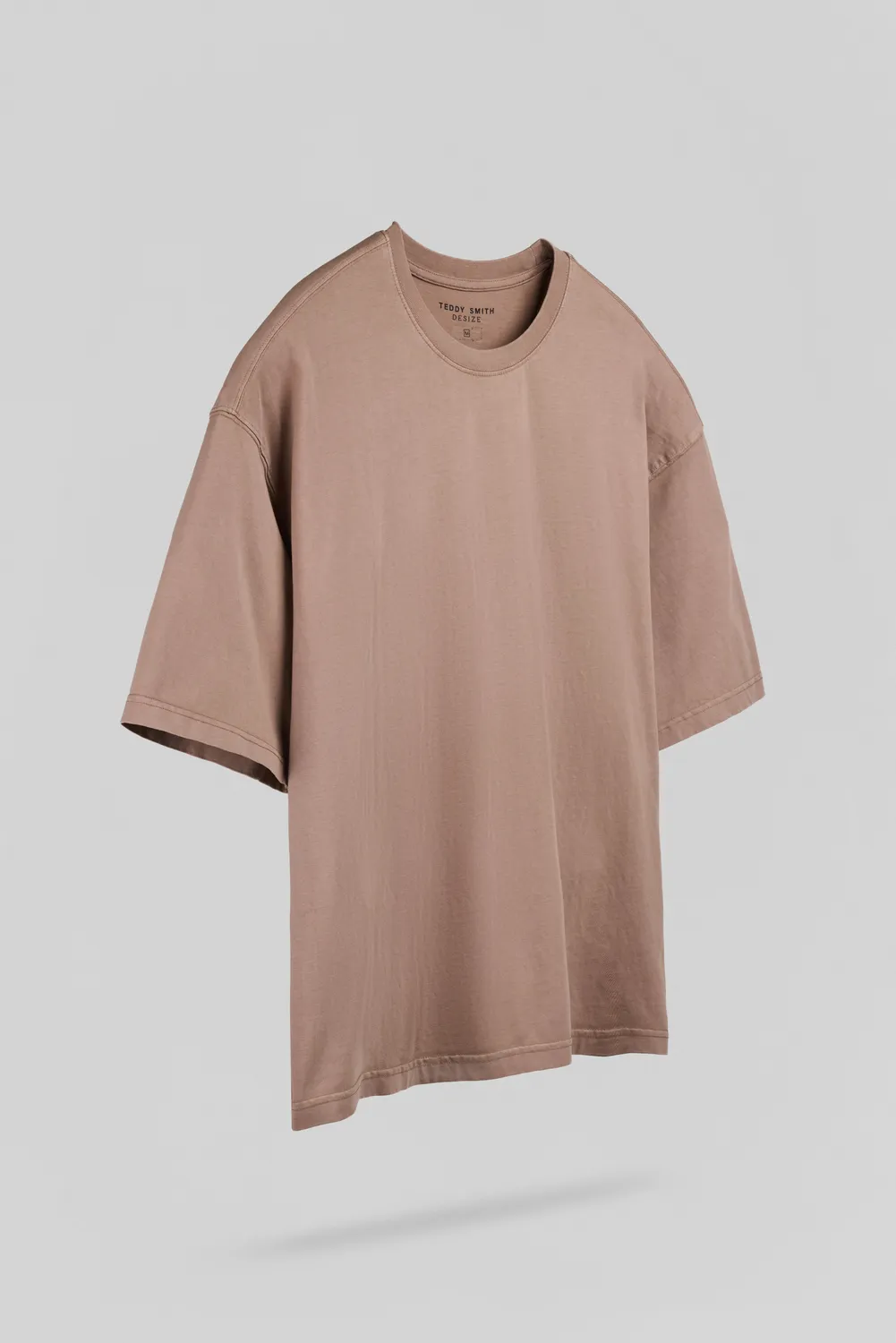 Teddy Smith T-Essential MC t-shirt uomo rose cendre oversize