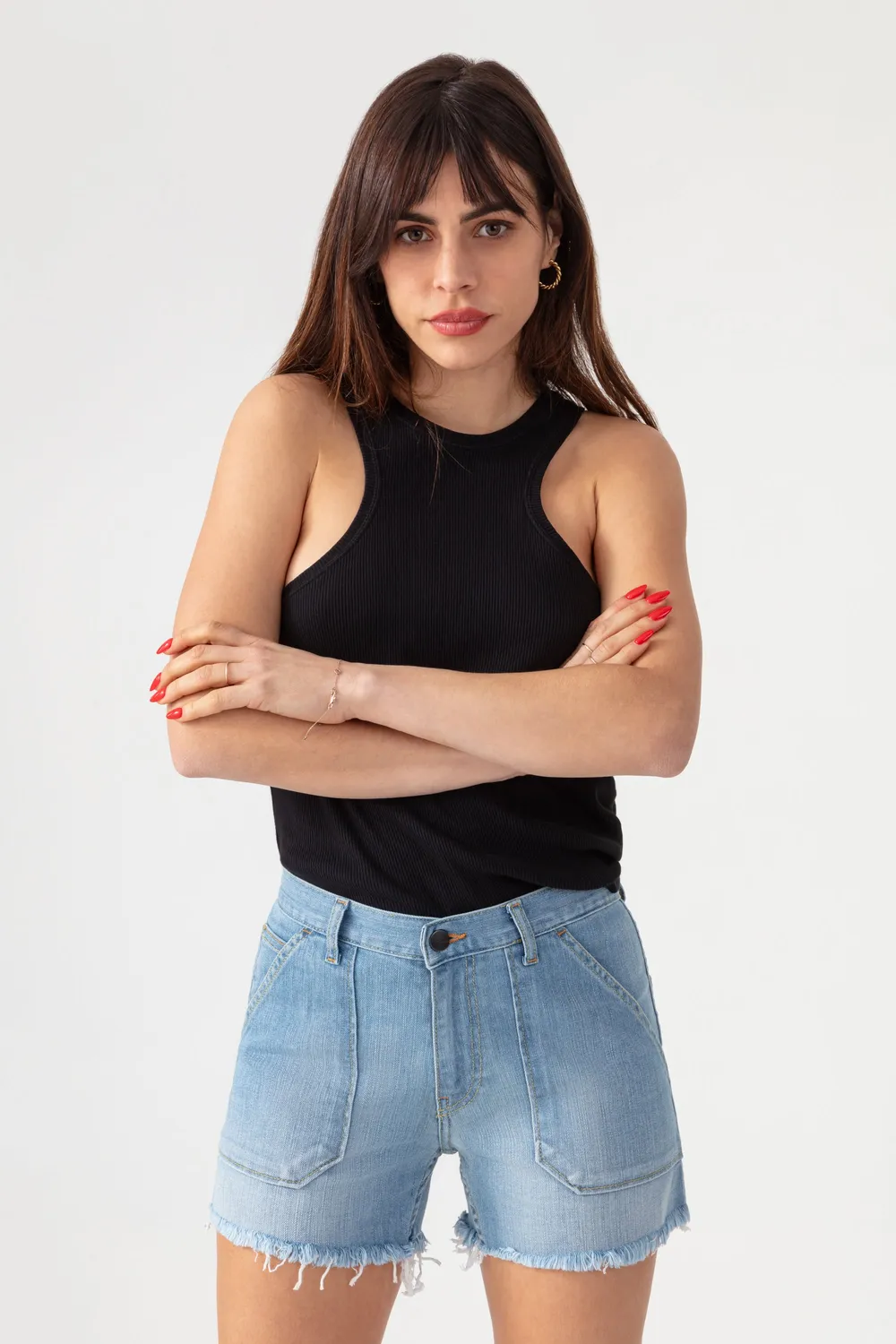 Acquaverde Tools shorts jeans light used sfrangiato