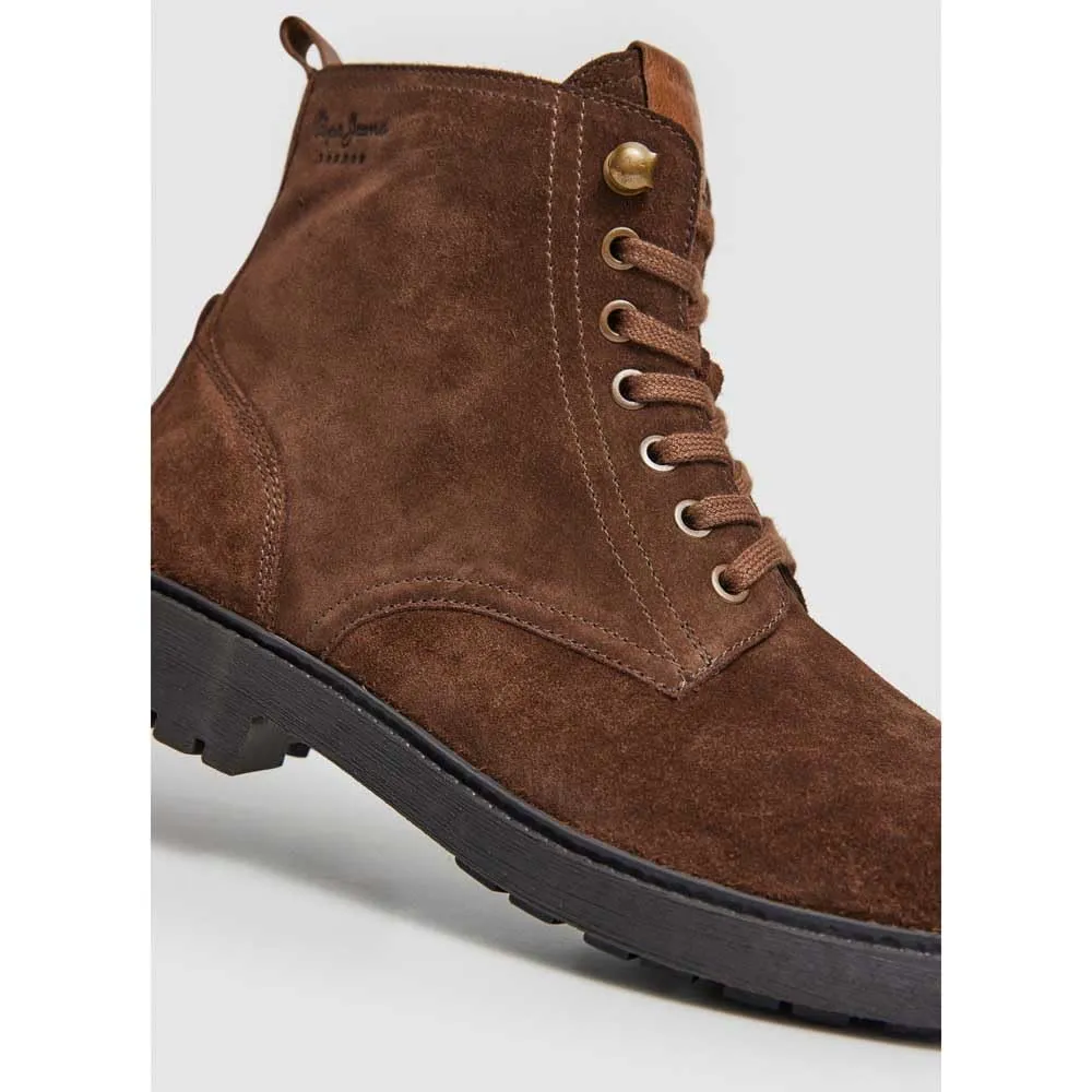 Pepe Jeans Fred Earth Stivaletti Uomo Marrone Pelle