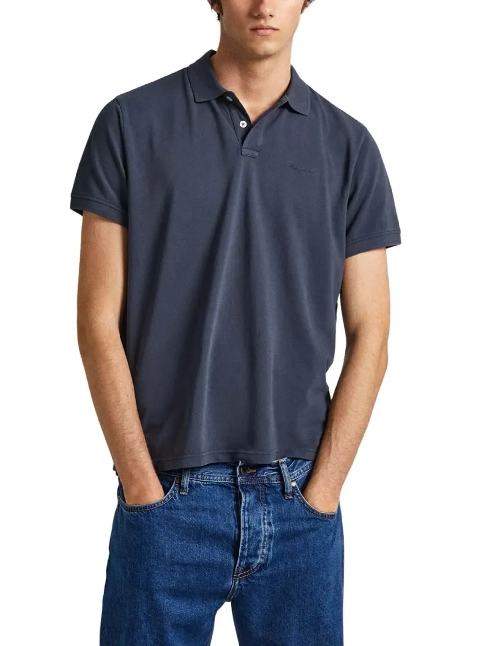 Pepe Jeans New Oliver GD polo uomo piqué tinta unita